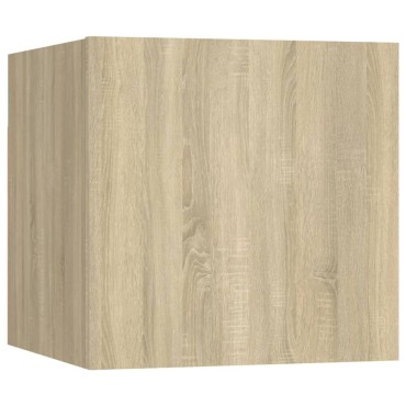 vidaXL Κομοδίνα 2 τεμ. Sonoma Δρυς 30,5x30x30cm από Επεξ. Ξύλο