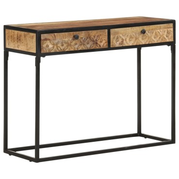 vidaXL Τραπέζι Κονσόλα 100x35x75cm από Μασίφ Ξύλο Μάνγκο 1 τεμ.