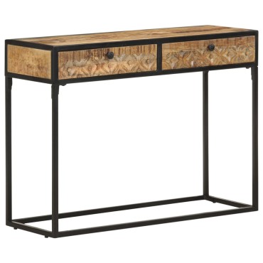 vidaXL Τραπέζι Κονσόλα 100x35x75cm από Μασίφ Ξύλο Μάνγκο 1 τεμ.
