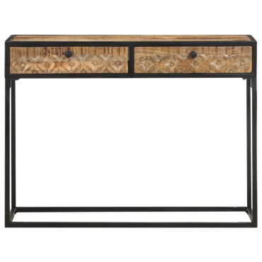 vidaXL Τραπέζι Κονσόλα 100x35x75cm από Μασίφ Ξύλο Μάνγκο 1 τεμ.