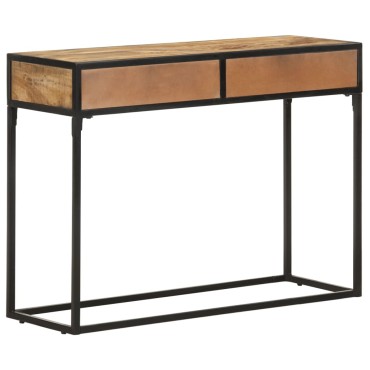 vidaXL Τραπέζι Κονσόλα 100x35x75cm από Μασίφ Ξύλο Μάνγκο 1 τεμ.
