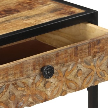 vidaXL Τραπέζι Κονσόλα 100x35x75cm από Μασίφ Ξύλο Μάνγκο 1 τεμ.