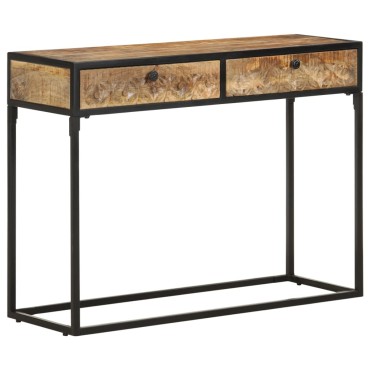 vidaXL Τραπέζι Κονσόλα 100x35x75cm από Μασίφ Ξύλο Μάνγκο 1 τεμ.