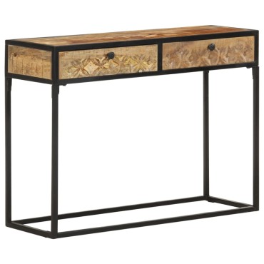 vidaXL Τραπέζι Κονσόλα 100x35x75cm από Μασίφ Ξύλο Μάνγκο 1 τεμ.