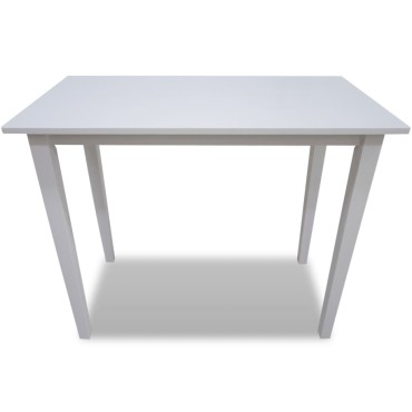 vidaXL Τραπέζι Μπαρ Λευκό Ξύλινο 110x60x90,8cm 1 τεμ.