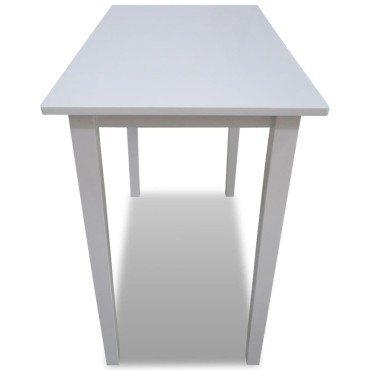 vidaXL Τραπέζι Μπαρ Λευκό Ξύλινο 110x60x90,8cm 1 τεμ.