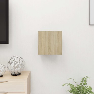 vidaXL Έπιπλο Τηλεόρασης Κρεμαστό Sonoma Δρυς 30,5x30x30cm