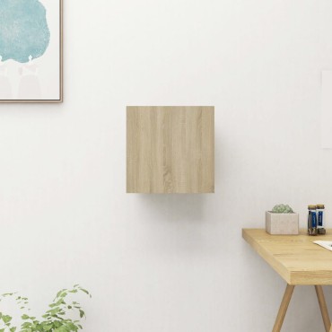 vidaXL Έπιπλο Τηλεόρασης Κρεμαστό Sonoma Δρυς 30,5x30x30cm