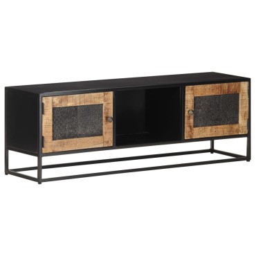 vidaXL Έπιπλο Τηλεόρασης 120x30x40cm από Ακατέργαστο Ξύλο Μάνγκο