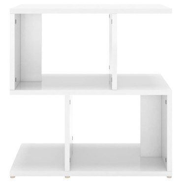vidaXL Κομοδίνα 2 τεμ. Γυαλιστερό Λευκό 50x30x51,5cm από Επεξ. Ξύλο