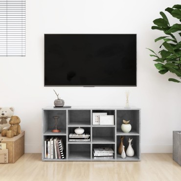 vidaXL Παπουτσοθήκη Γκρι Σκυροδέματος 103x30x54,5cm από Επεξ. Ξύλο
