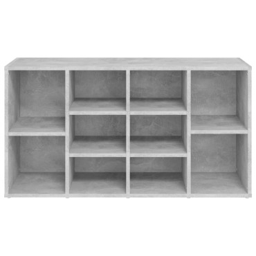 vidaXL Παπουτσοθήκη Γκρι Σκυροδέματος 103x30x54,5cm από Επεξ. Ξύλο