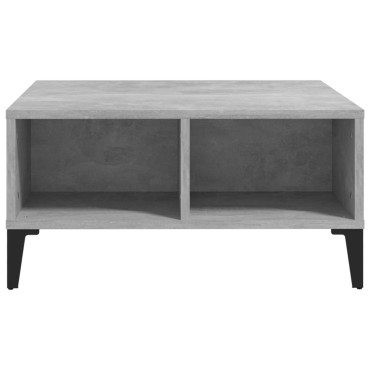 vidaXL Τραπεζάκι Σαλονιού Γκρι Σκυρ. 60x60x30cm Επεξεργασμένο Ξύλο 1 τεμ.