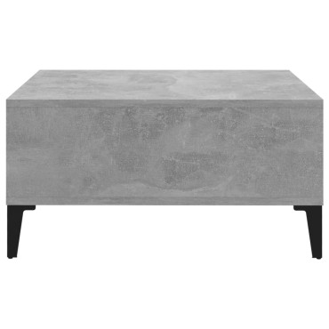 vidaXL Τραπεζάκι Σαλονιού Γκρι Σκυρ. 60x60x30cm Επεξεργασμένο Ξύλο 1 τεμ.