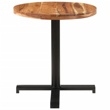 vidaXL Τραπέζι Bistro Στρογγυλό 70x75cm Μασίφ Ξύλο Ακακίας 1 τεμ.