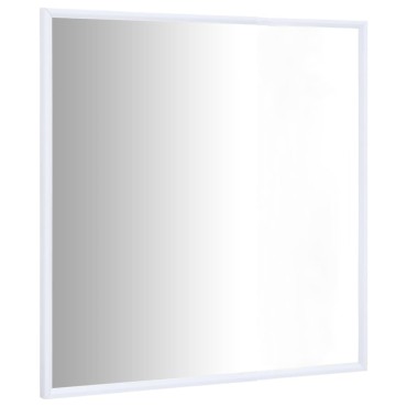 vidaXL Καθρέφτης Λευκός 60 x 60 εκ.