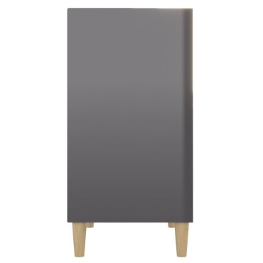 vidaXL Συρταριέρα Γυαλιστερό Γκρι 57x35x70cm από Επεξ. Ξύλο 1 τεμ.