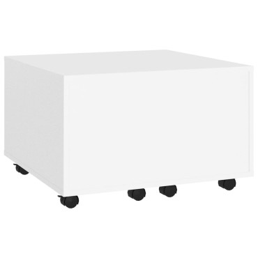 vidaXL Τραπεζάκι Σαλονιού Λευκό 60x60x38cm από Επεξ. Ξύλο 1 τεμ.