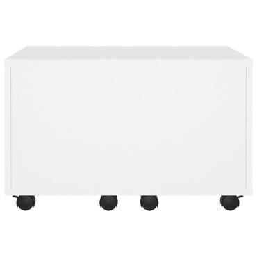 vidaXL Τραπεζάκι Σαλονιού Λευκό 60x60x38cm από Επεξ. Ξύλο 1 τεμ.