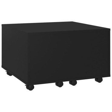 vidaXL Τραπεζάκι Σαλονιού Μαύρο 60x60x38cm από Επεξ. Ξύλο 1 τεμ.