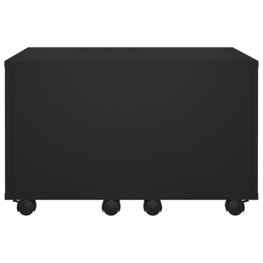 vidaXL Τραπεζάκι Σαλονιού Μαύρο 60x60x38cm από Επεξ. Ξύλο 1 τεμ.