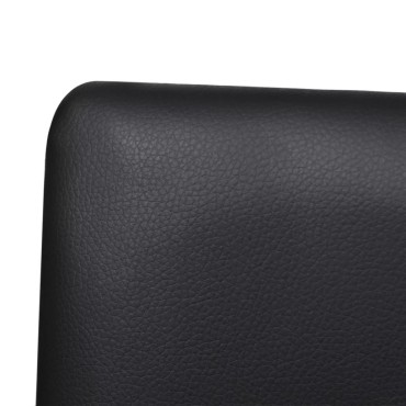 vidaXL Καρέκλες Τραπεζαρίας «Πρόβολος» 2 τεμ. Μαύρες Συνθετικό Δέρμα 41x52,5x102,5cm