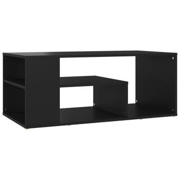 vidaXL Τραπεζάκι Σαλονιού Μαύρο 100x50x40cm Επεξεργασμένο Ξύλο 1 τεμ.