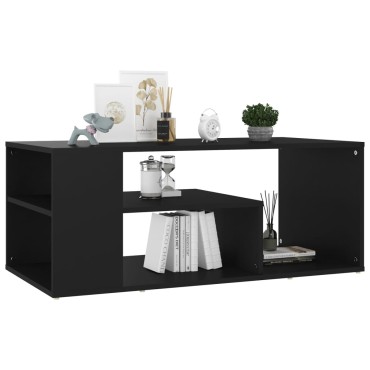 vidaXL Τραπεζάκι Σαλονιού Μαύρο 100x50x40cm Επεξεργασμένο Ξύλο 1 τεμ.
