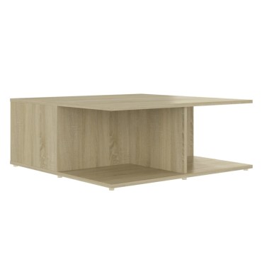 vidaXL Τραπεζάκι Σαλονιού Sonoma Δρυς 80x80x31cm από Επεξ. Ξύλο 1 τεμ.