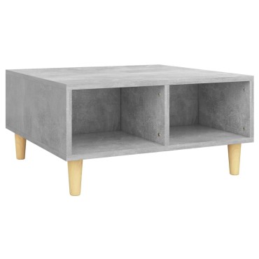 vidaXL Τραπεζάκι Σαλονιού Γκρι Σκυρ. 60x60x30cm Επεξεργασμένο Ξύλο 1 τεμ.