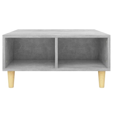 vidaXL Τραπεζάκι Σαλονιού Γκρι Σκυρ. 60x60x30cm Επεξεργασμένο Ξύλο 1 τεμ.