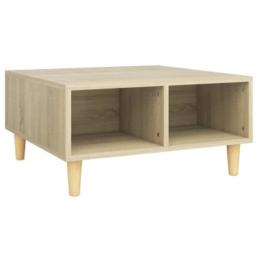 vidaXL Τραπεζάκι Σαλονιού Sonoma Δρυς 60x60x30cm Επεξεργασμένο Ξύλο 1 τεμ.