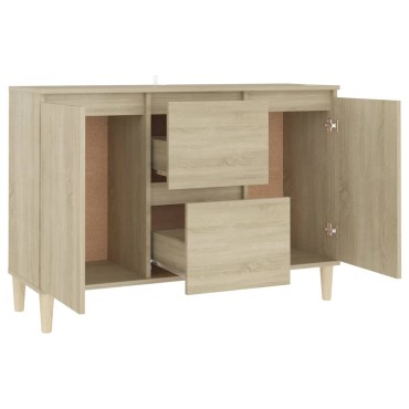 vidaXL Μπουφές Sonoma δρυς 101x35x70cm Επεξεργασμένο Ξύλο 1 τεμ.
