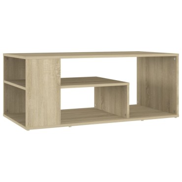 vidaXL Τραπεζάκι Σαλονιού Sonoma Δρυς 100x50x40cm Επεξεργασμένο Ξύλο 1 τεμ.
