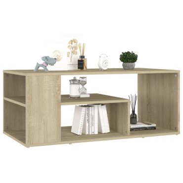 vidaXL Τραπεζάκι Σαλονιού Sonoma Δρυς 100x50x40cm Επεξεργασμένο Ξύλο 1 τεμ.