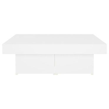 vidaXL Τραπεζάκι Σαλονιού Λευκό 90x90x28cm Επεξεργασμένο Ξύλο 1 τεμ.