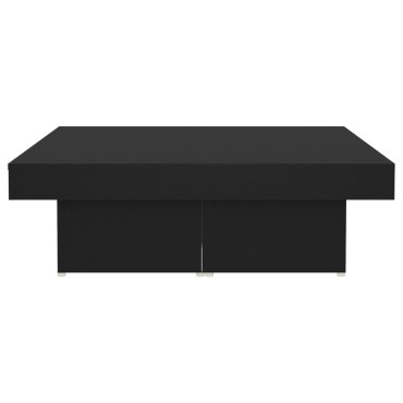 vidaXL Τραπεζάκι Σαλονιού Μαύρο 90x90x28cm Επεξεργασμένο Ξύλο 1 τεμ.