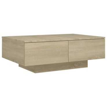 vidaXL Τραπεζάκι Σαλονιού Sonoma Δρυς 90x60x31cm από Επεξ. Ξύλο 1 τεμ.