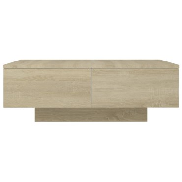 vidaXL Τραπεζάκι Σαλονιού Sonoma Δρυς 90x60x31cm από Επεξ. Ξύλο 1 τεμ.