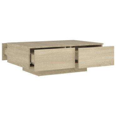 vidaXL Τραπεζάκι Σαλονιού Sonoma Δρυς 90x60x31cm από Επεξ. Ξύλο 1 τεμ.
