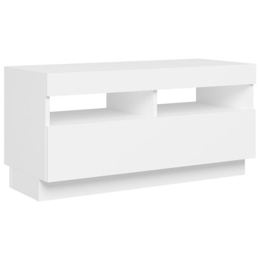 vidaXL Έπιπλο Τηλεόρασης με LED Λευκό 80x35x40cm