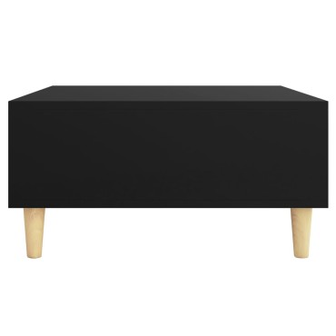 vidaXL Τραπεζάκι Σαλονιού Μαύρο 60x60x30cm από Μοριοσανίδα 1 τεμ.