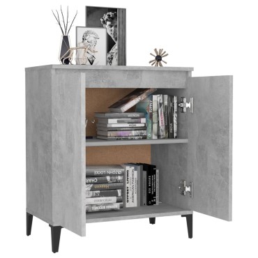 vidaXL Ντουλάπι Γκρι Σκυροδέματος 60x35x70cm Επεξεργασμένο Ξύλο 1 τεμ.