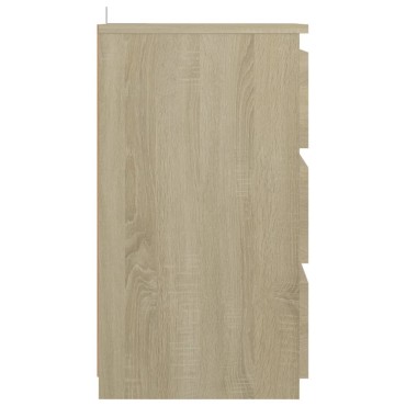 vidaXL Κομοδίνο Sonoma Δρυς 40x35x62,5cm από Επεξ. Ξύλο 1 τεμ.