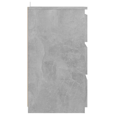 vidaXL Κομοδίνο Γκρι Σκυροδέματος 40x35x62,5cm από Επεξ. Ξύλο 1 τεμ.