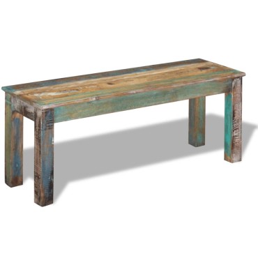 vidaXL Πάγκος 110x35x45cm από Μασίφ Ανακυκλωμένο Ξύλο 1 τεμ.