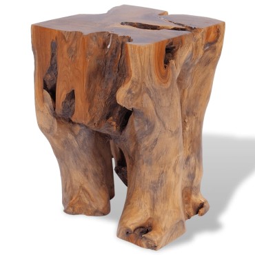 vidaXL Σκαμπό από Μασίφ Ξύλο Teak 30x30x40cm 1 τεμ.