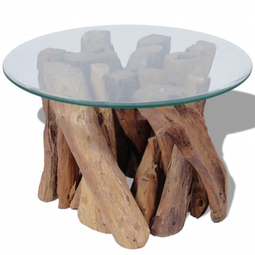 vidaXL Τραπεζάκι Σαλονιού από Μασίφ Ξύλο Teak 60x40cm 1 τεμ.