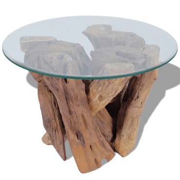 vidaXL Τραπεζάκι Σαλονιού από Μασίφ Ξύλο Teak 60x40cm 1 τεμ.
