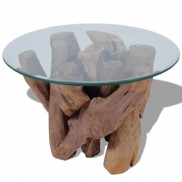 vidaXL Τραπεζάκι Σαλονιού από Μασίφ Ξύλο Teak 60x40cm 1 τεμ.